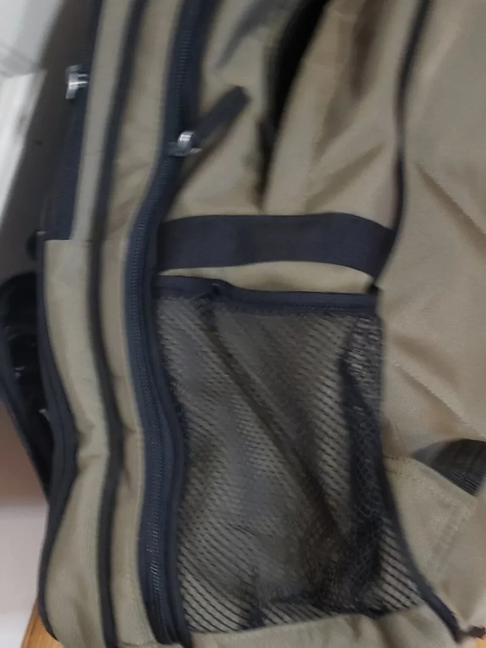 Catini Diaper Bag Backpack Tan Black Multi Pocket Travel